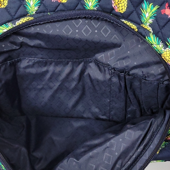 New Vera Bradley Toucan Party Pineapple Essential Large Backpack - Picture 5 of 8